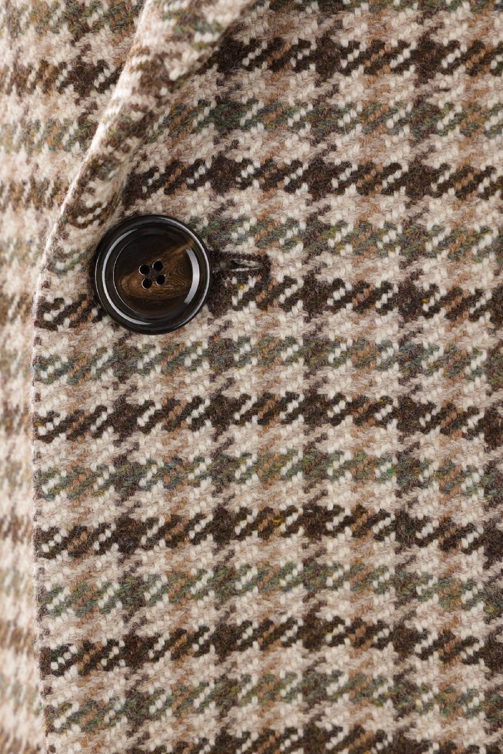 LARDINI Cappotto Doppiopetto In Lana E Cashmere Pied-de-poule