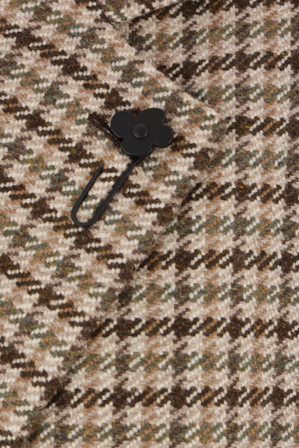 LARDINI Cappotto Doppiopetto In Lana E Cashmere Pied-de-poule