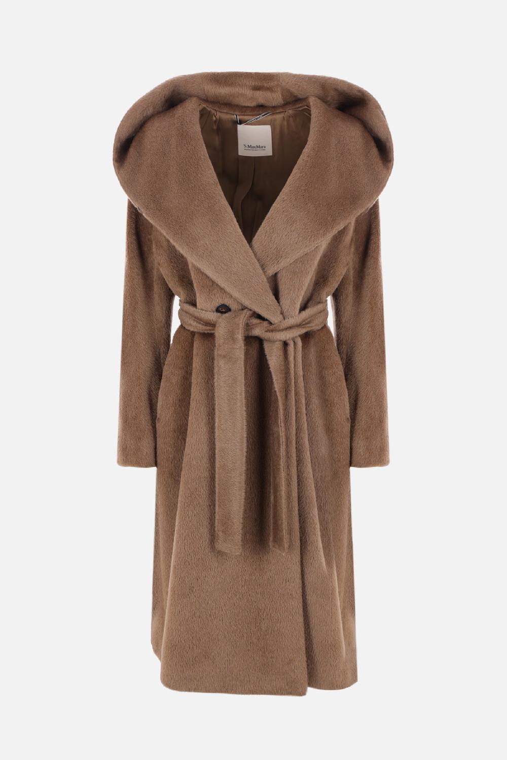 'S MAX MARA cappotto Eliana in lana e alpaca con cappuccio