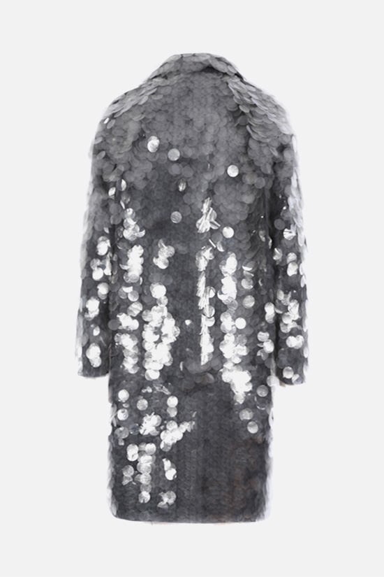 PRADA Cappotto In Tessuto Tecnico Decorato Con Paillettes