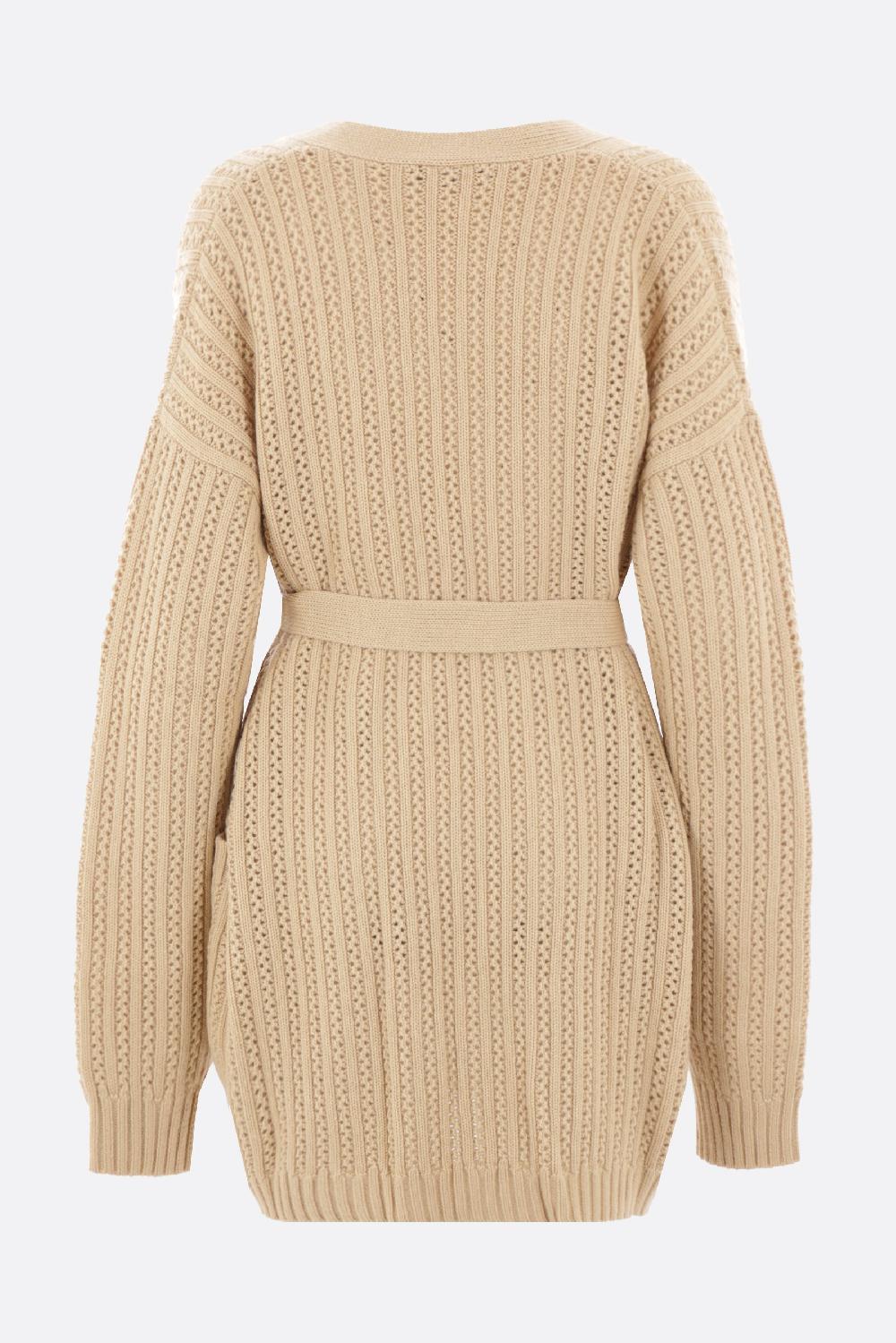 MAX MARA Cardigan Balzac In Lana E Cashmere Con Cintura