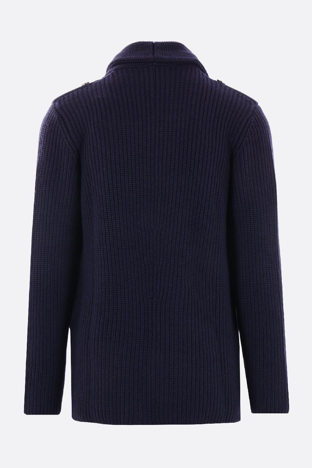 BRUNELLO CUCINELLI Cardigan Doppiopetto In Lana Cashmere E Seta