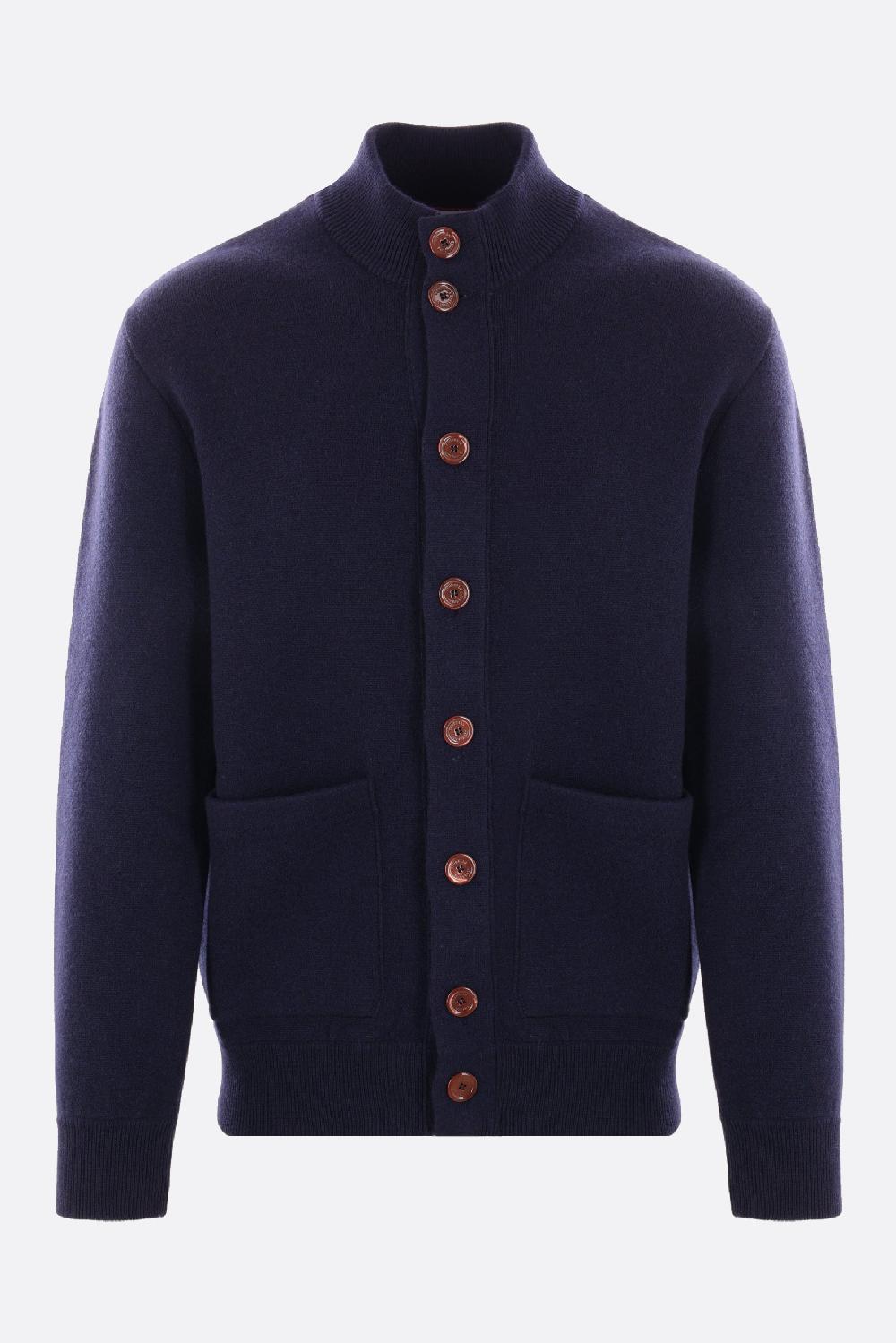 BRUNELLO CUCINELLI cardigan in misto lana cashmere e seta