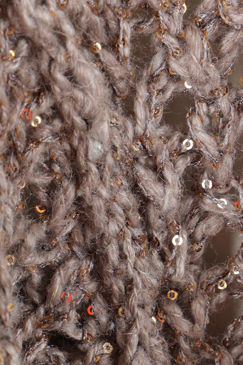 BRUNELLO CUCINELLI Cardigan In Misto Seta E Lino Con Paillettes