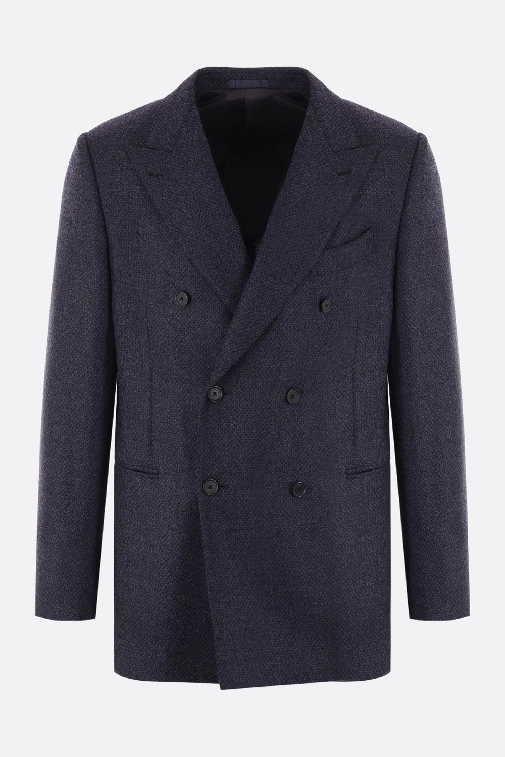 CARUSO giacca doppiopetto in misto lana