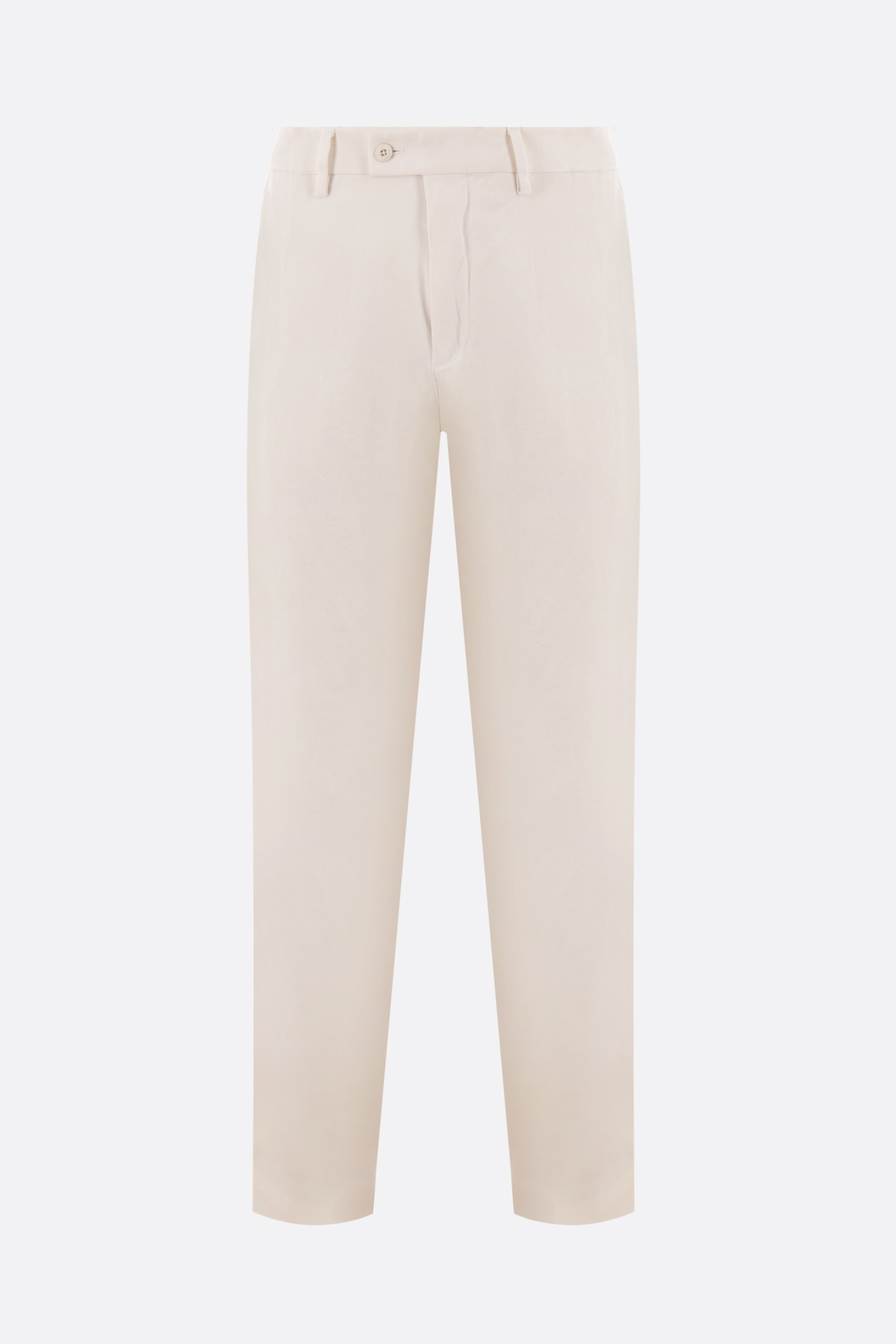 CARUSO pantalone in cotone lavato stretch