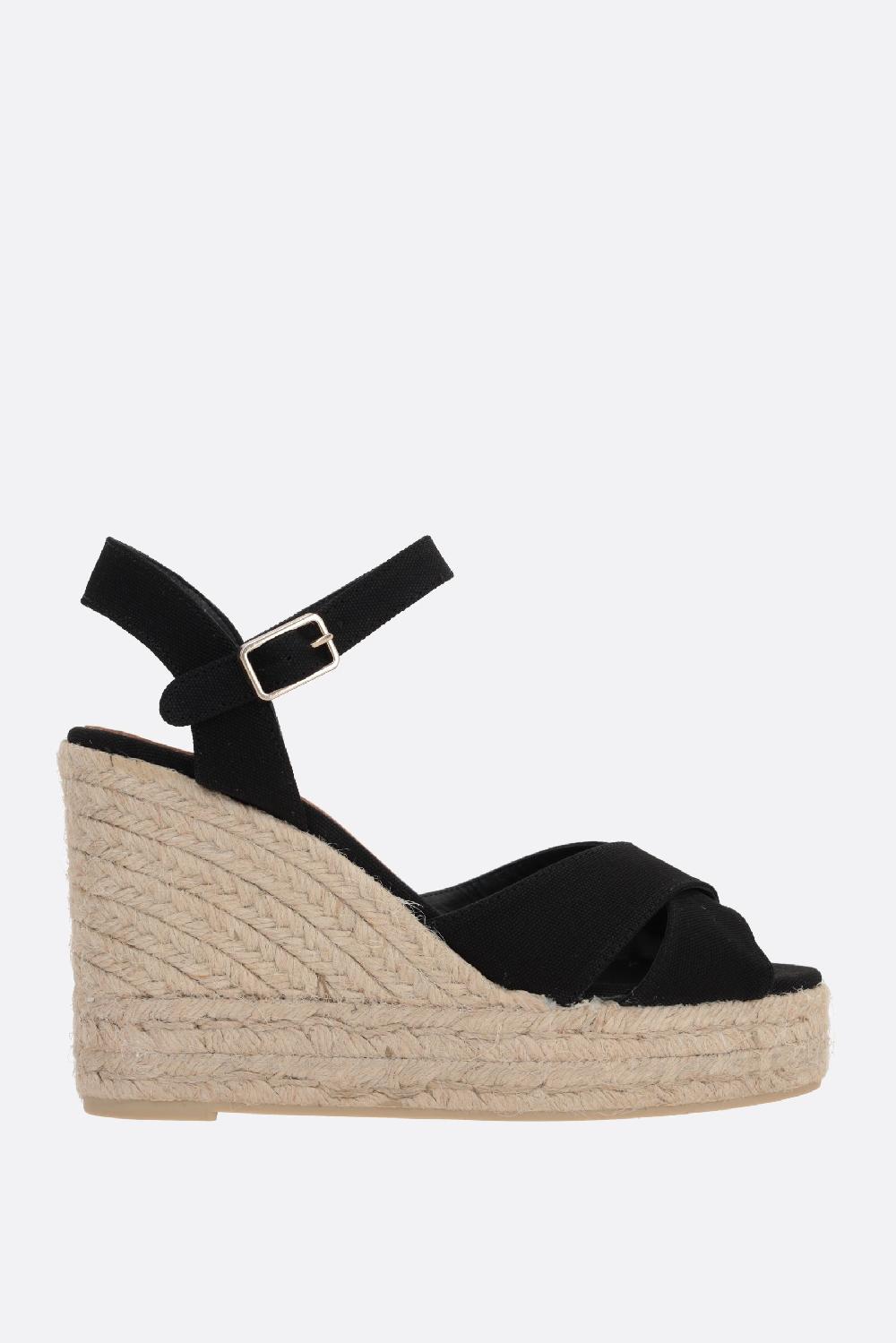 CASTANER sandalo con zeppa Blaudell in canvas