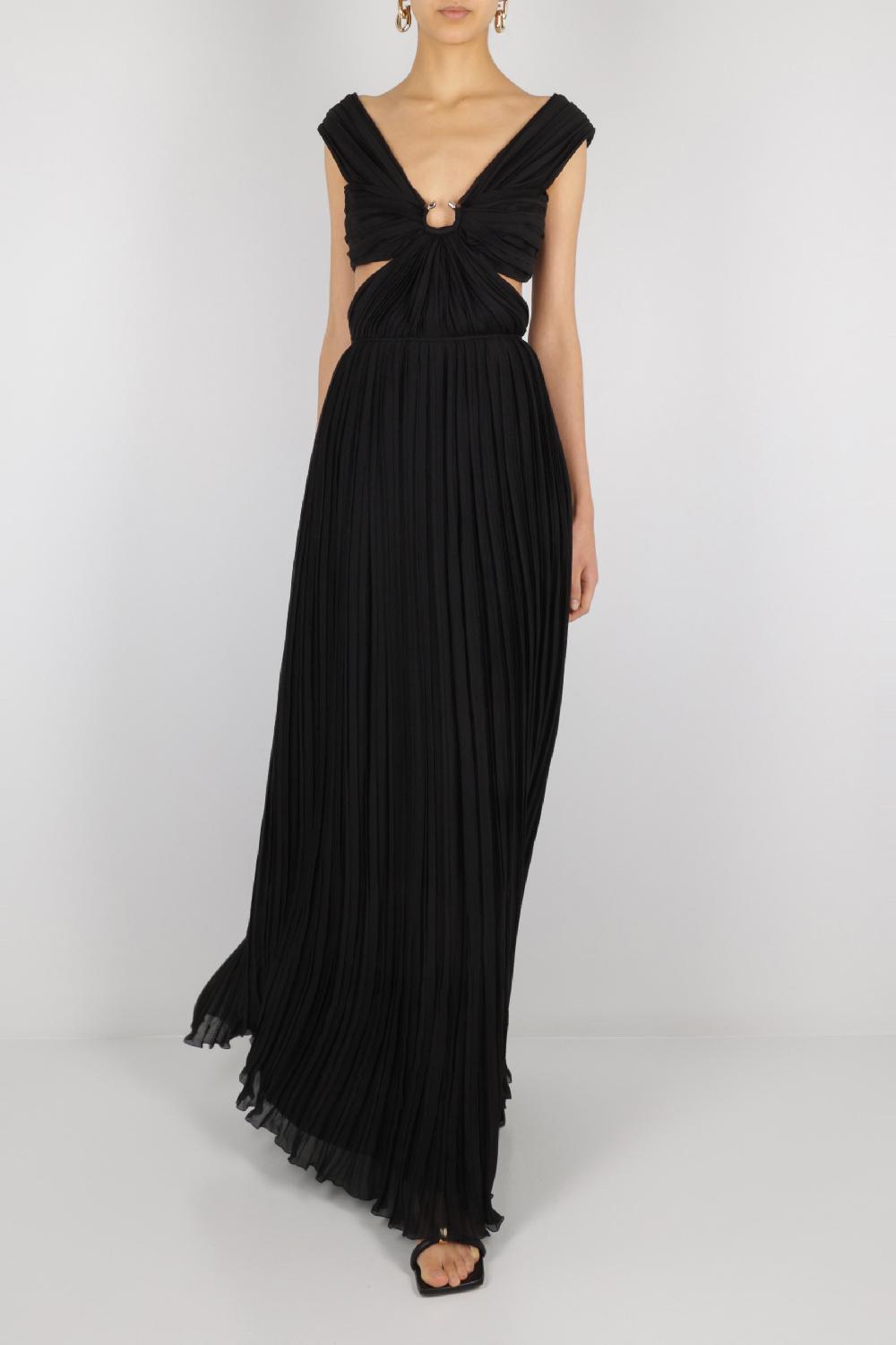 CHLOÉ Abito Lungo In Seta Plissé