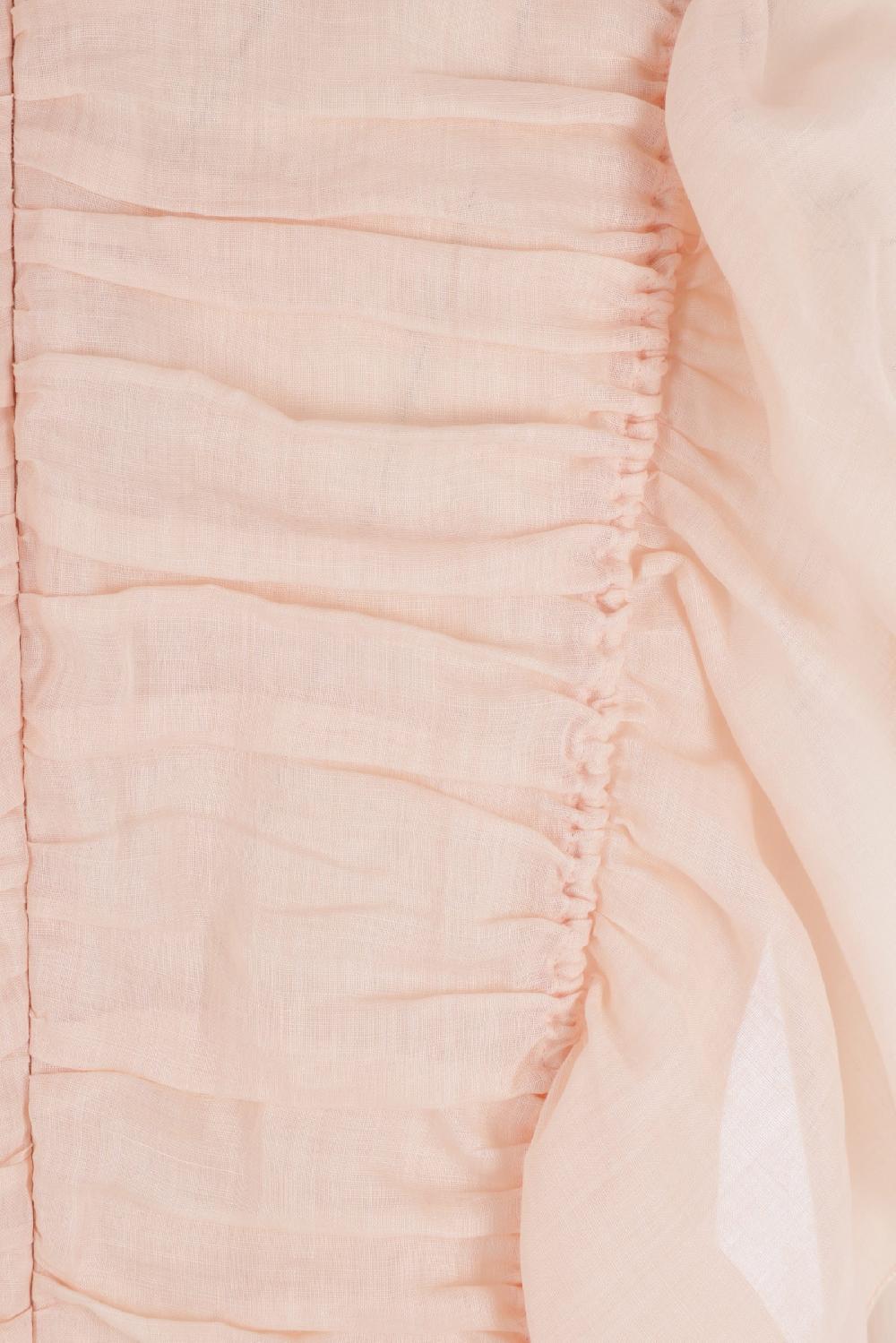 CHLOÉ Blusa Smanicata In Tela Con Rouches