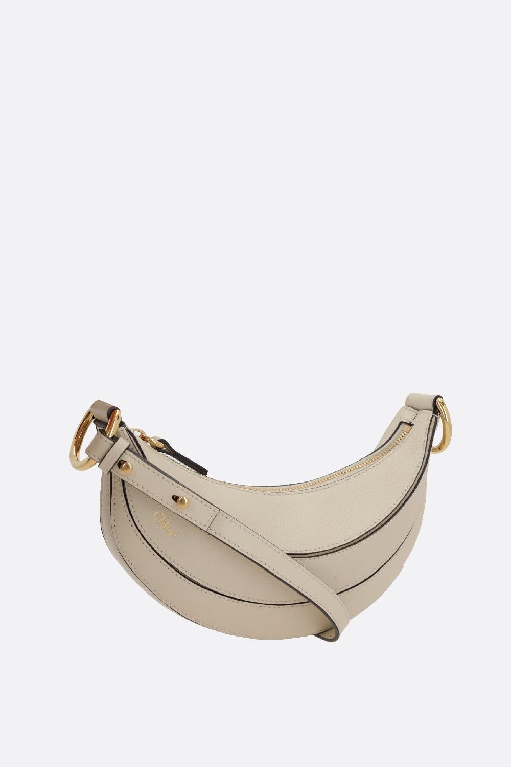 CHLOÉ Borsa A Spalla Banana In Pelle Martellata