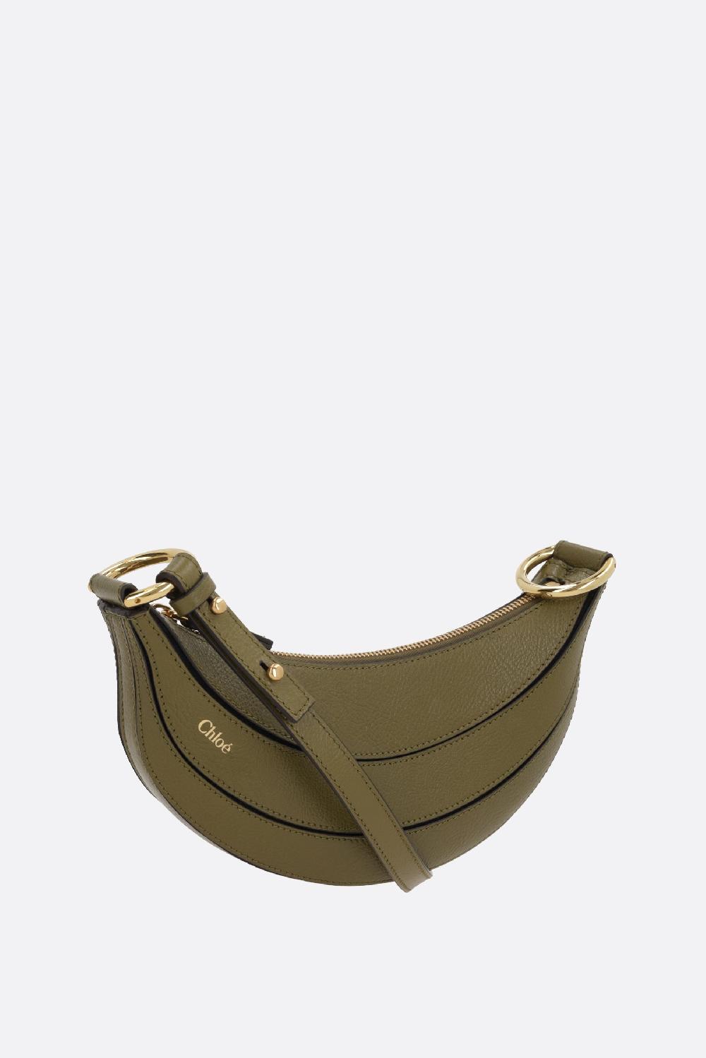 CHLOÉ Borsa A Spalla Banana In Pelle Martellata