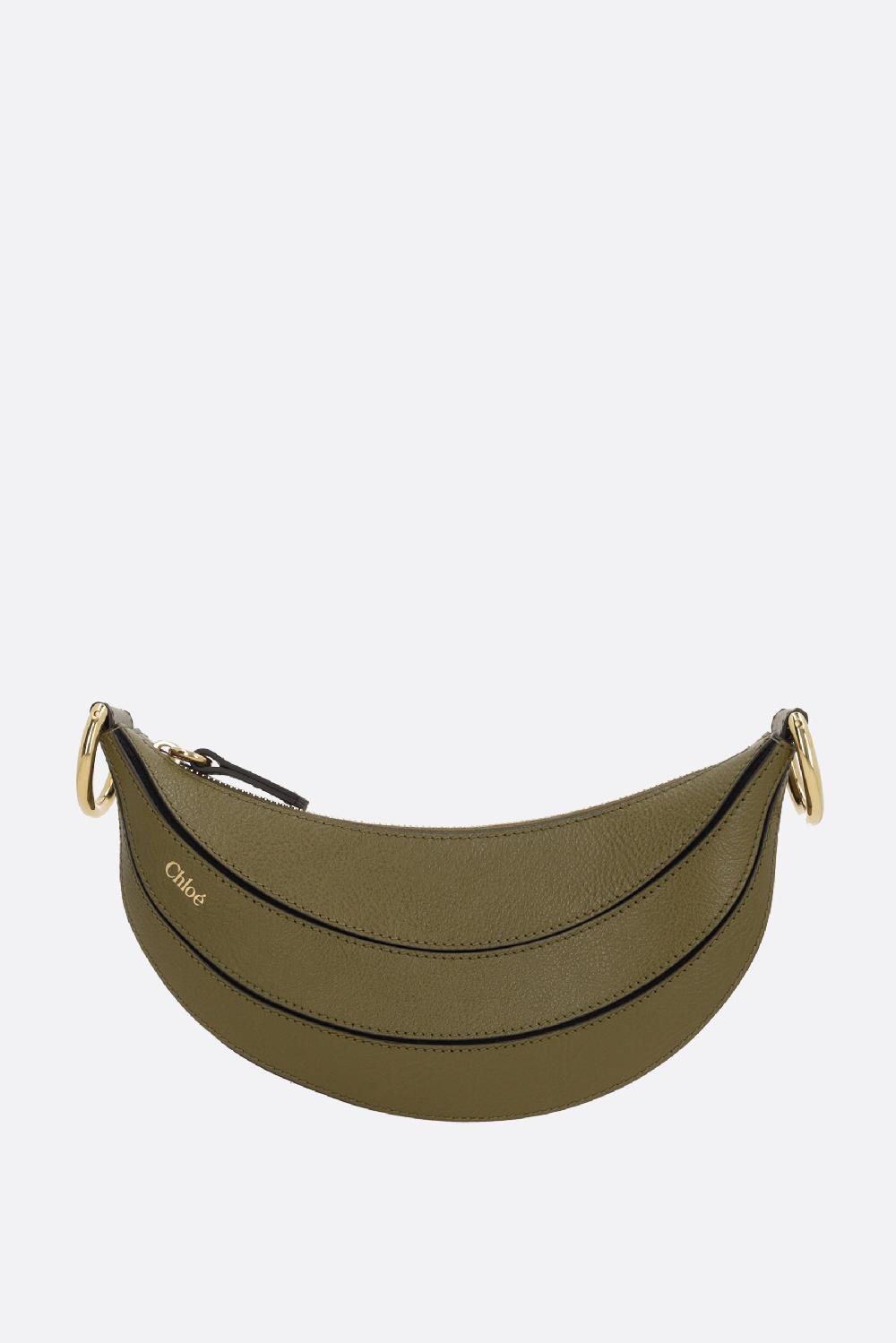 CHLOÉ borsa a spalla Banana in pelle martellata