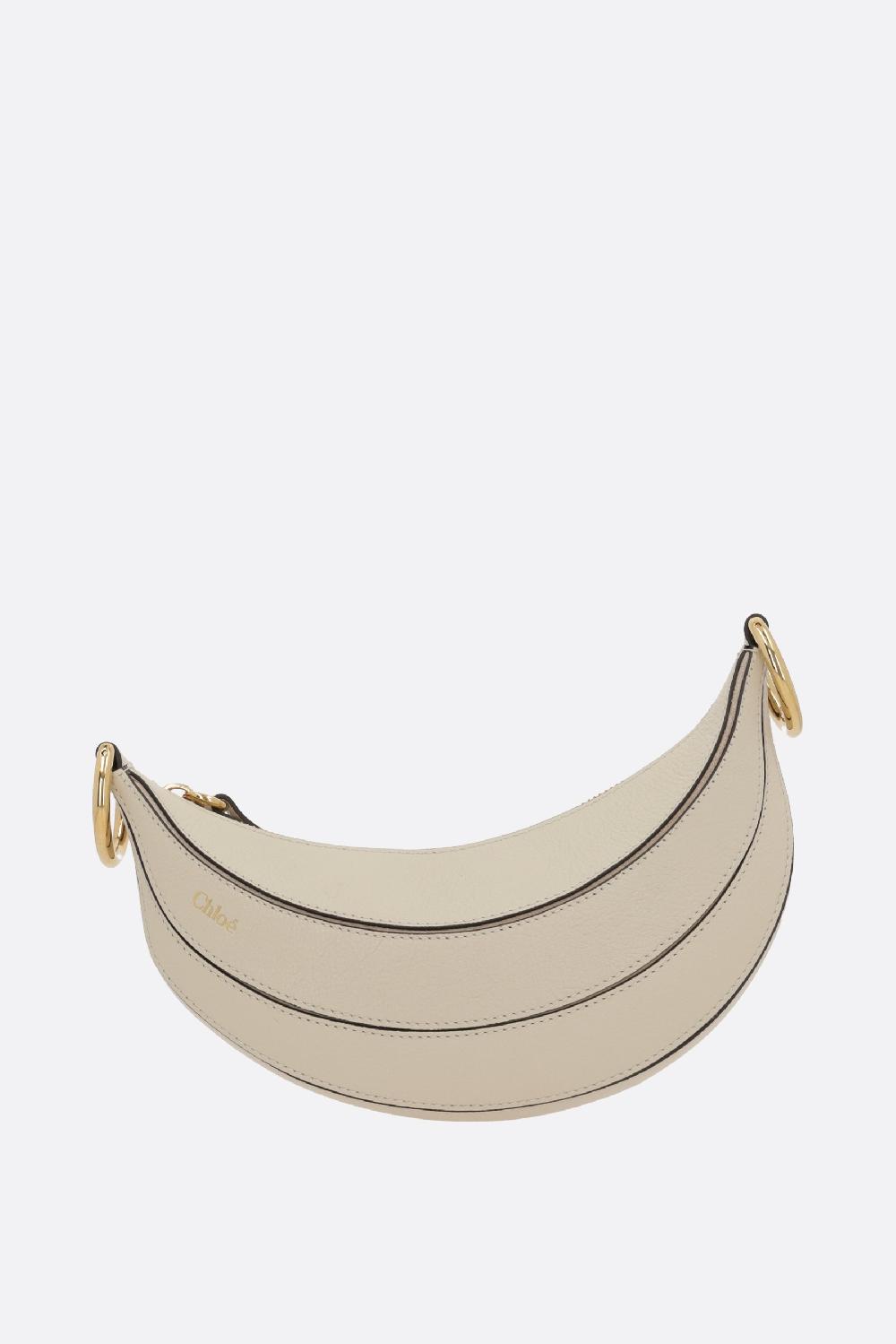 CHLOÉ borsa a spalla Banana in pelle martellata