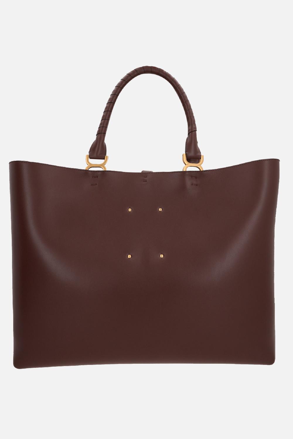 CHLOÉ Borsa Tote Marcie In Suede E Pelle Liscia