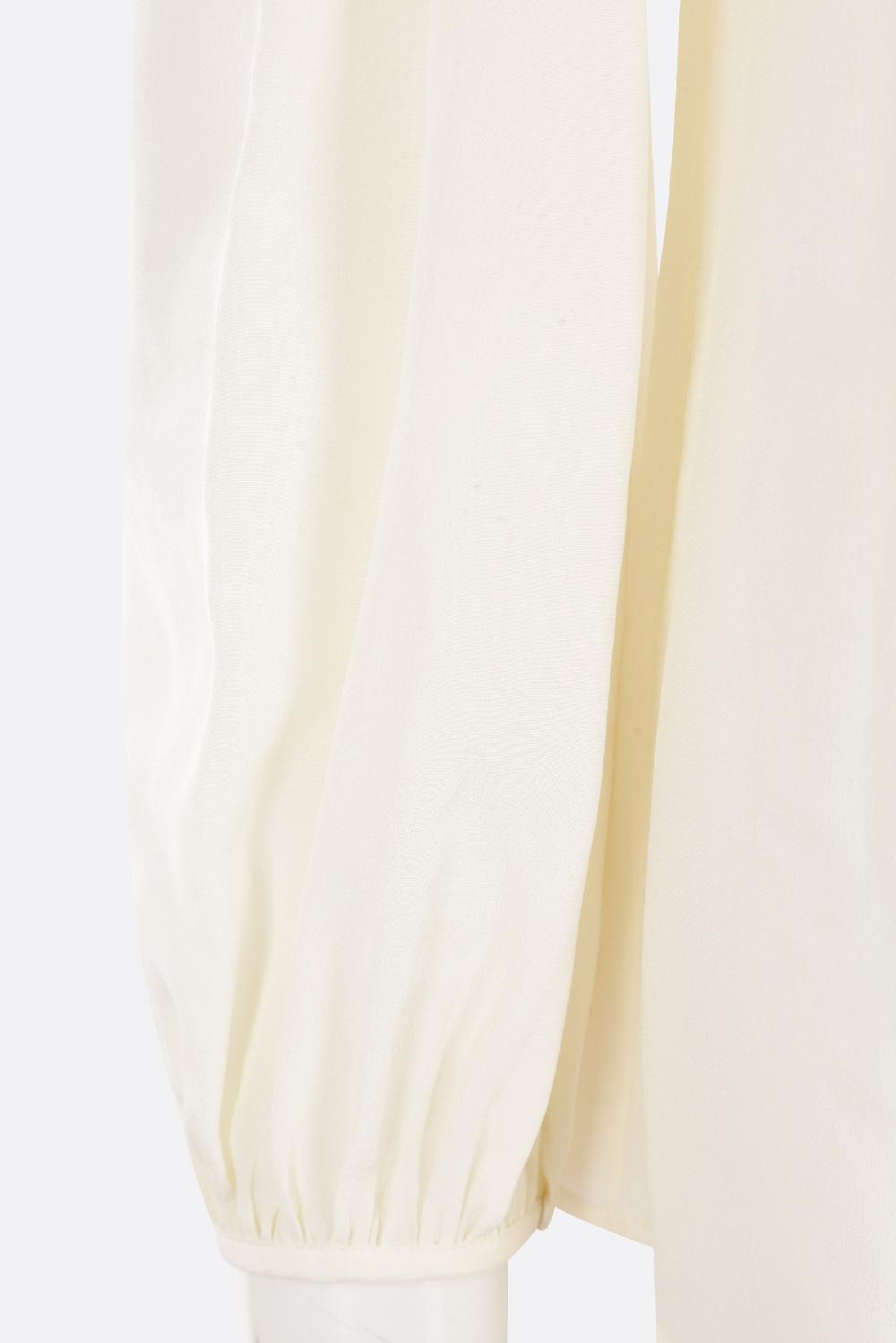 CHLOÉ Camicia Con Volant In Crepe De Chine