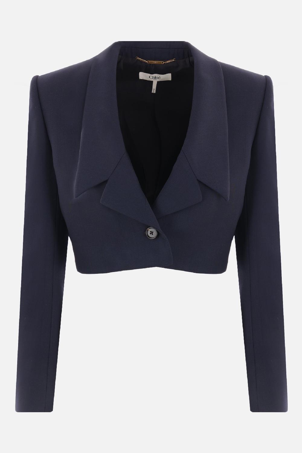 CHLOÉ giacca cropped Spencer in lana