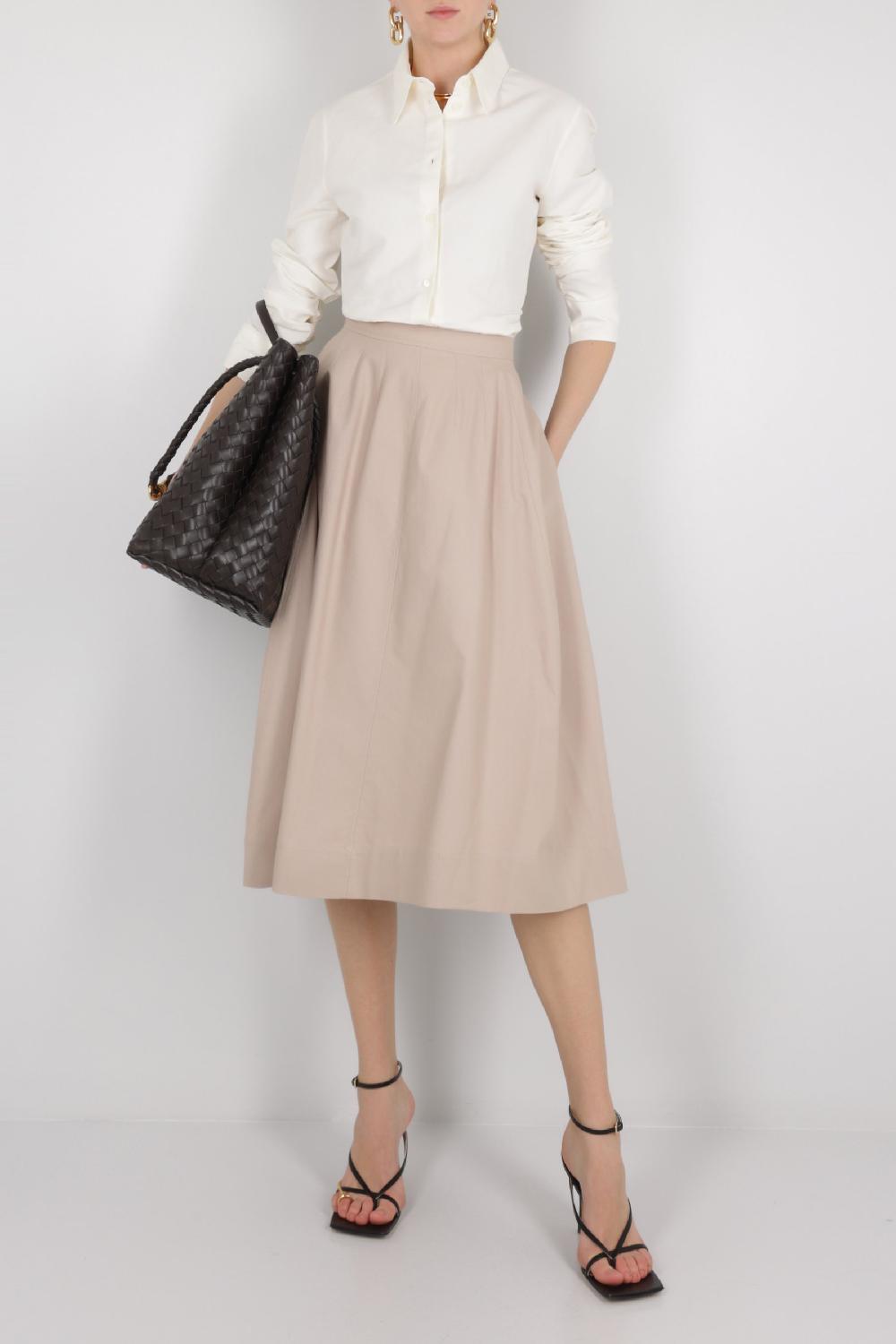 CHLOÉ Gonna A Trapezio In Cotone