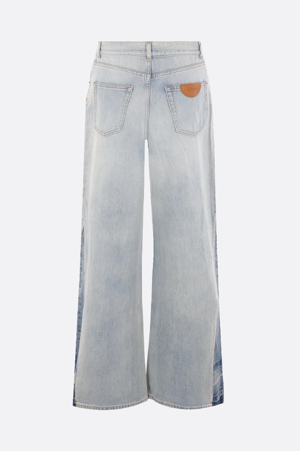 CHLOÉ Jeans A Gamba Ampia In Denim