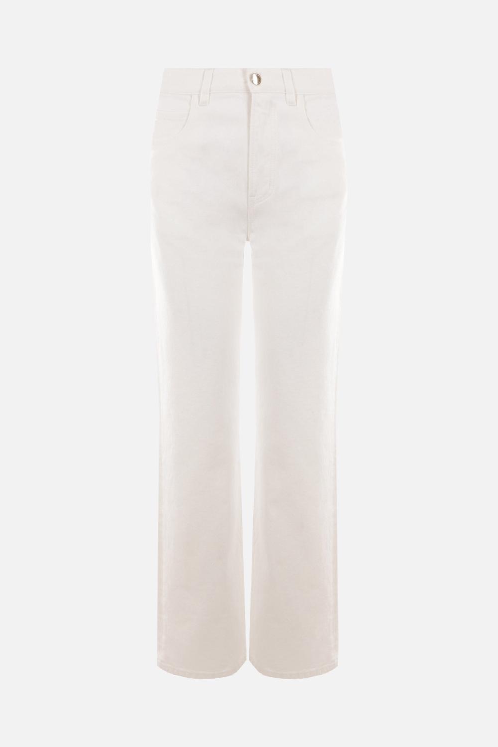 CHLOÉ jeans a gamba dritta in denim