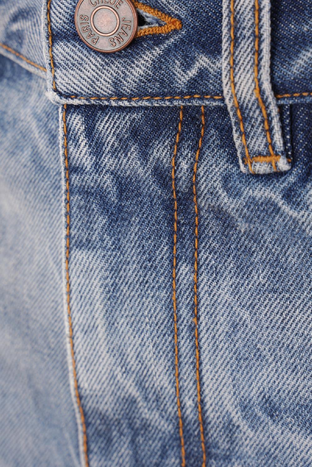 CHLOÉ Jeans Flare In Denim Patchwork