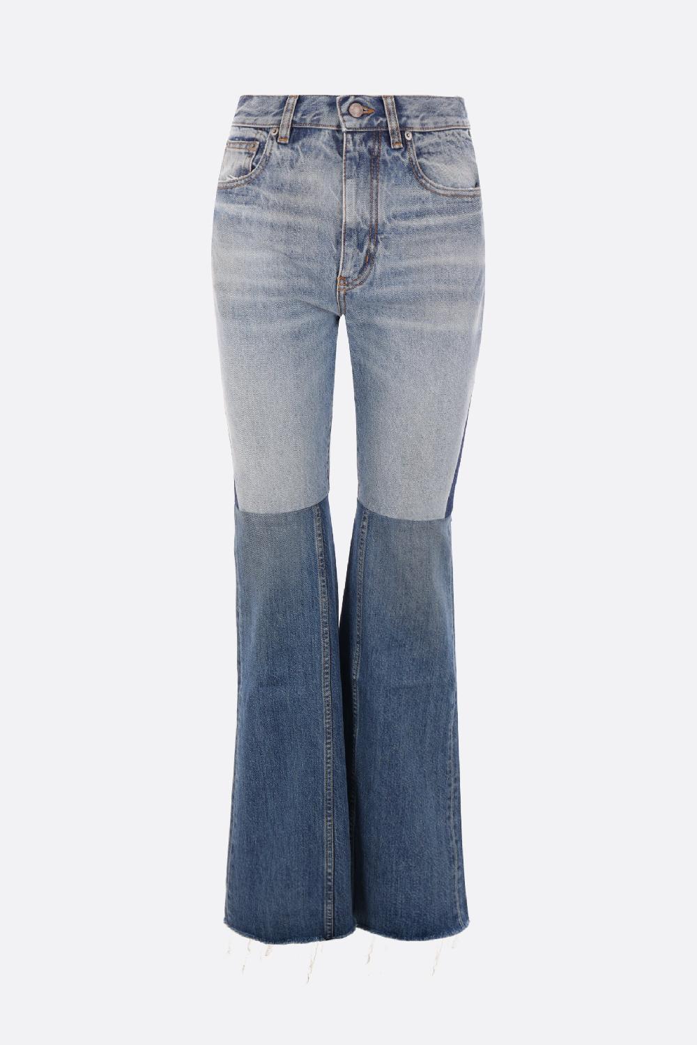 CHLOÉ Jeans Flare In Denim Patchwork