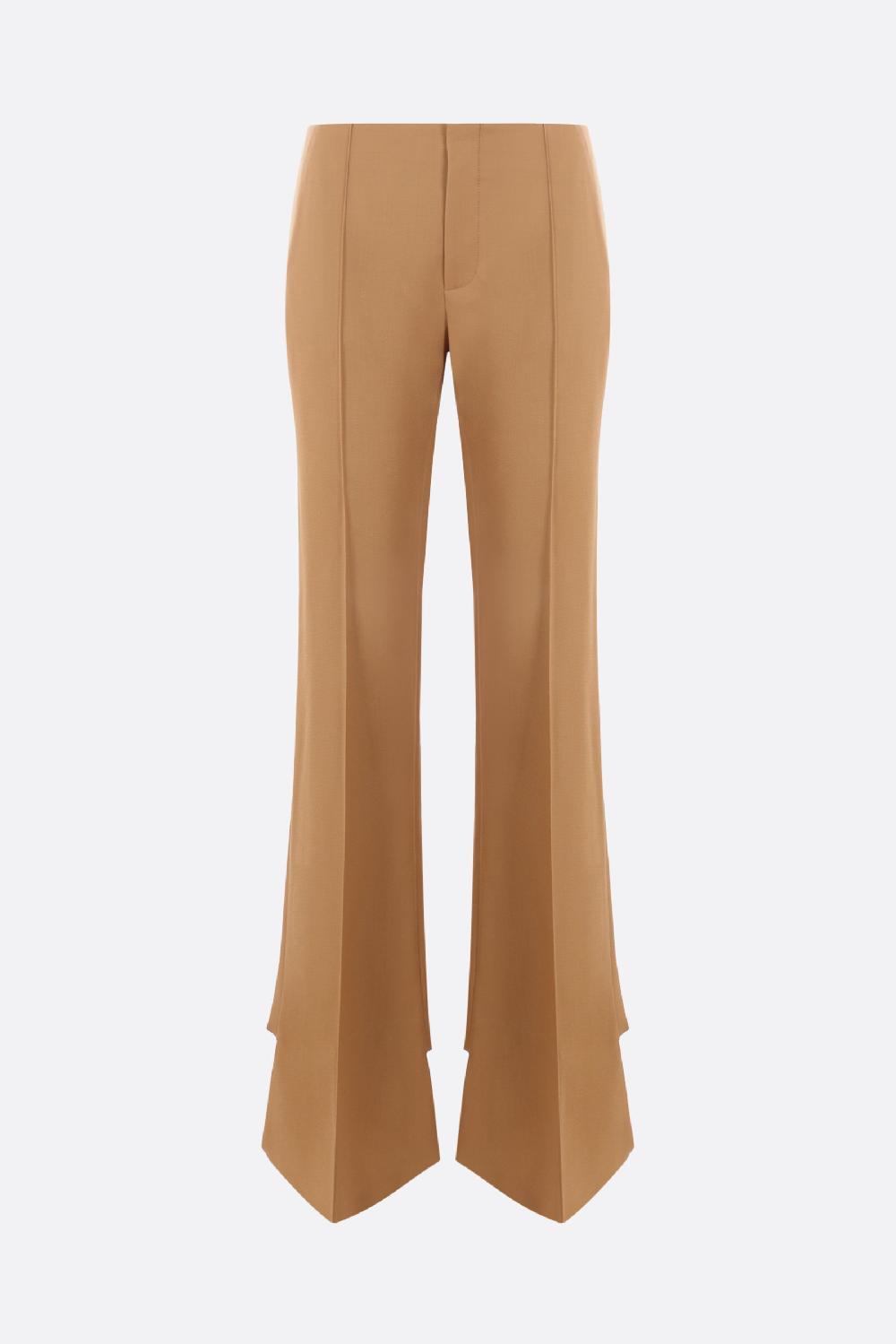 CHLOÉ pantalone slim-fit in lana grain de poudre