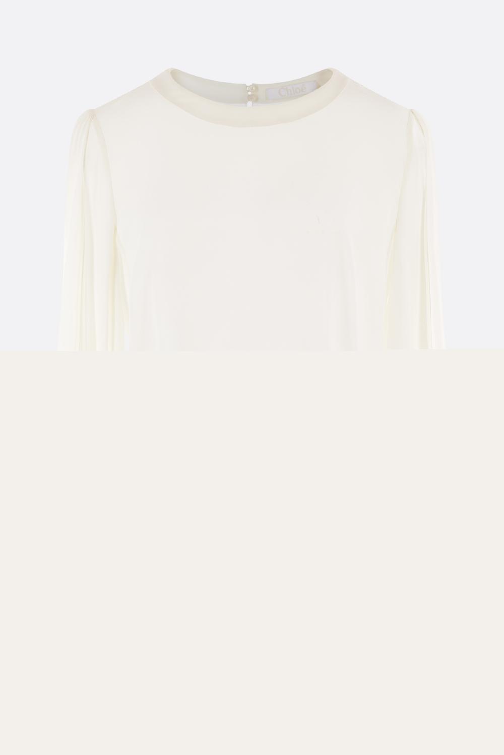 CHLOÉ top in crepe de chine