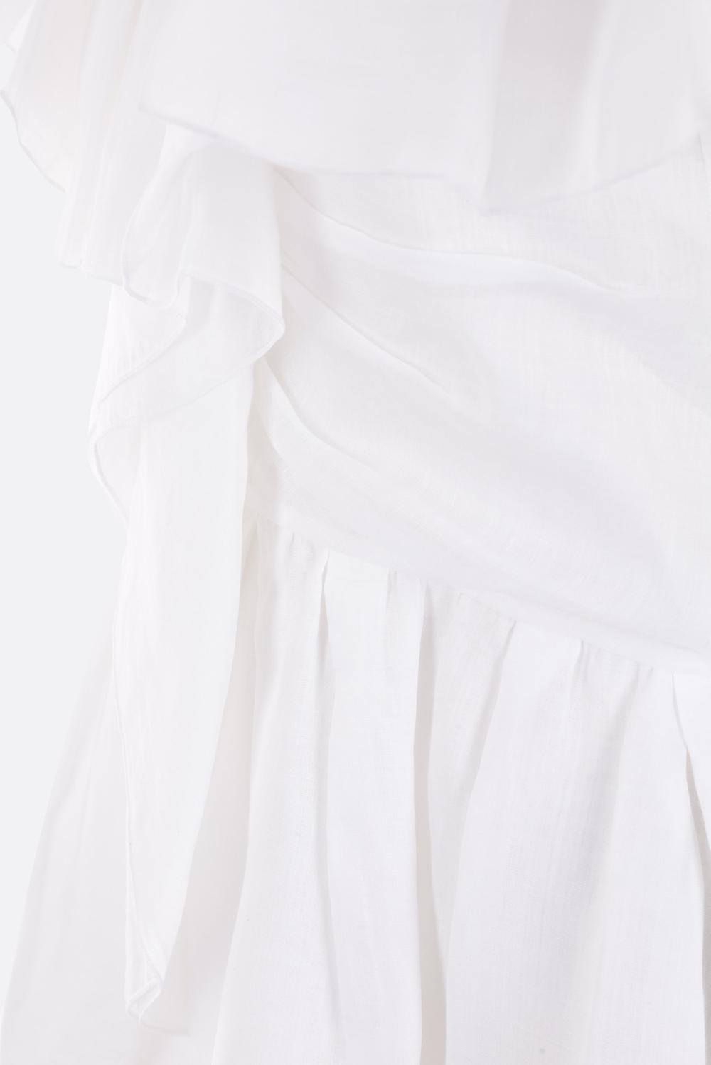 CHLOÉ Top In Voile Di Ramia Con Rouches