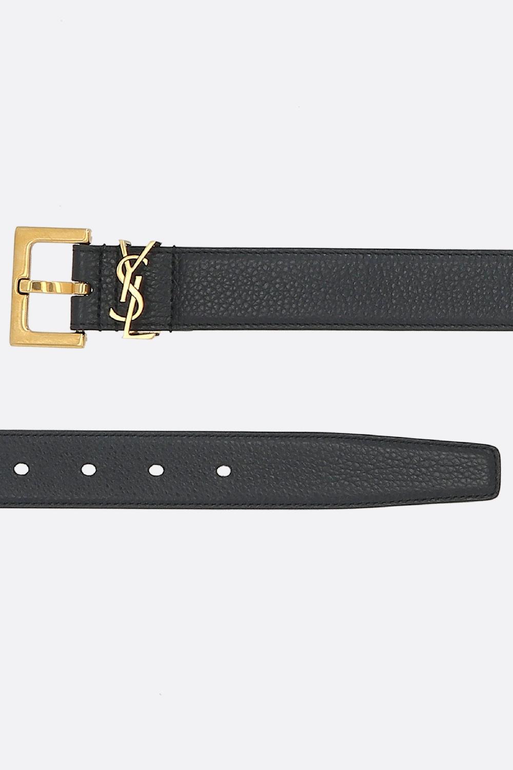 SAINT LAURENT Cintura Cassandre In Pelle Martellata