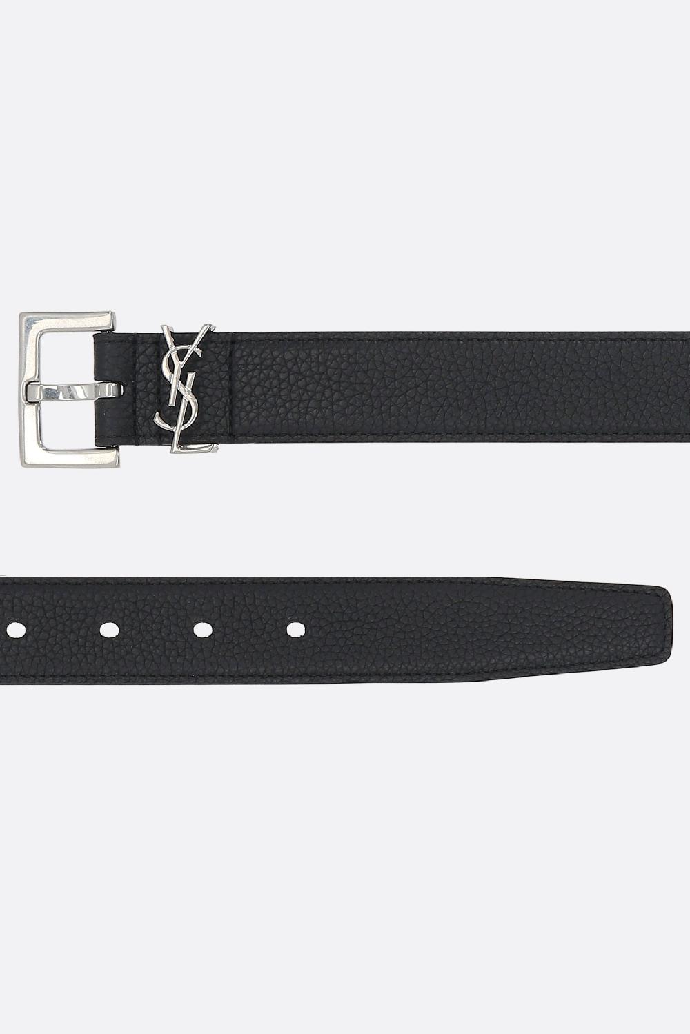 SAINT LAURENT Cintura Cassandre In Pelle Martellata