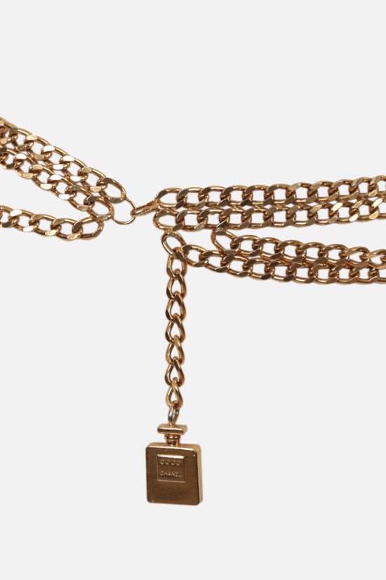 CHANEL VINTAGE WOMAN Cintura Multicatena Con Charm Chanel N° 5 Parfum