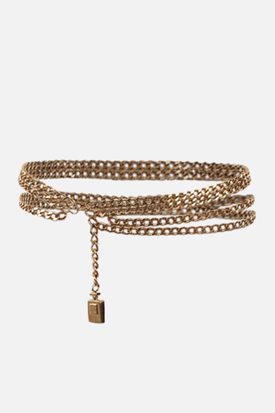 CHANEL VINTAGE WOMAN cintura multicatena con charm Chanel N° 5 parfum