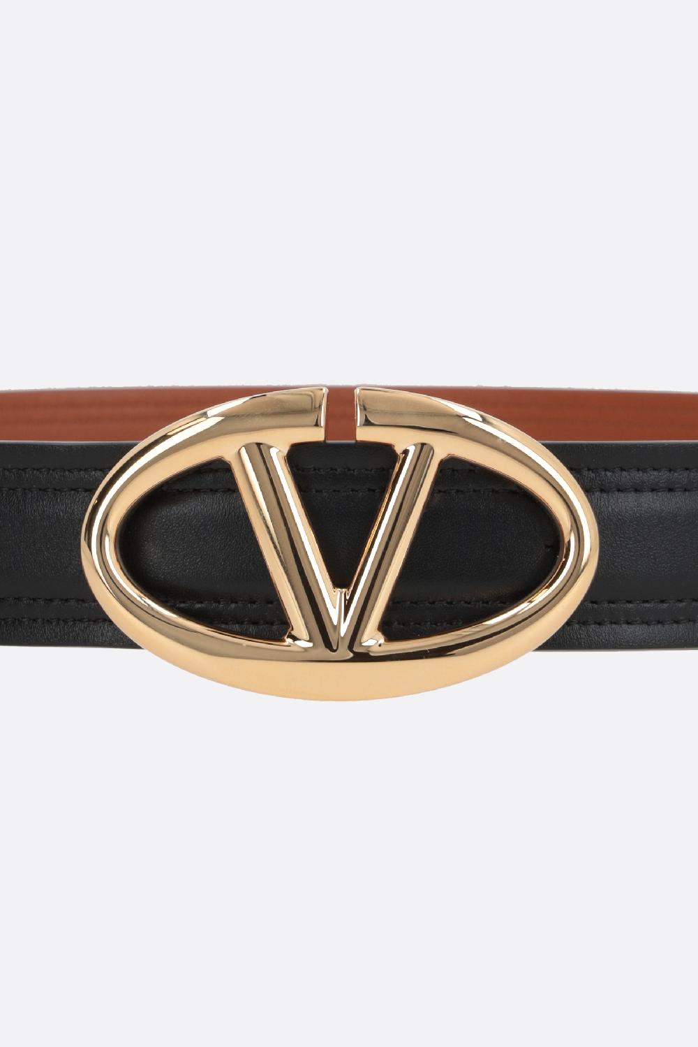 VALENTINO GARAVANI Cintura VLogo The Bold Edition In Pelle Liscia