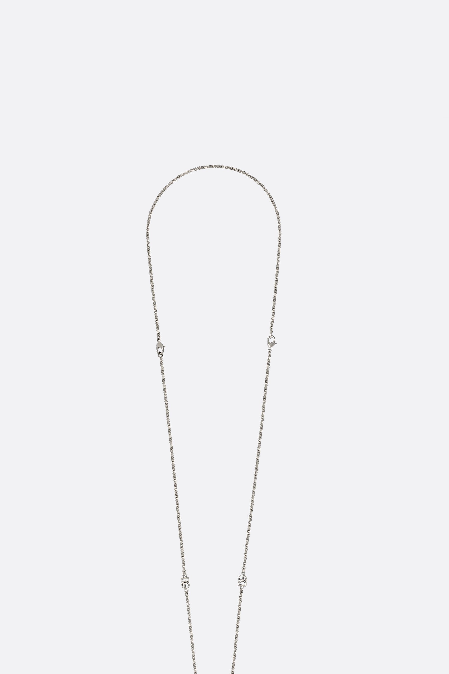 DOLCE & GABBANA Collana A Catena In Ottone Con Goccia E Logo DG