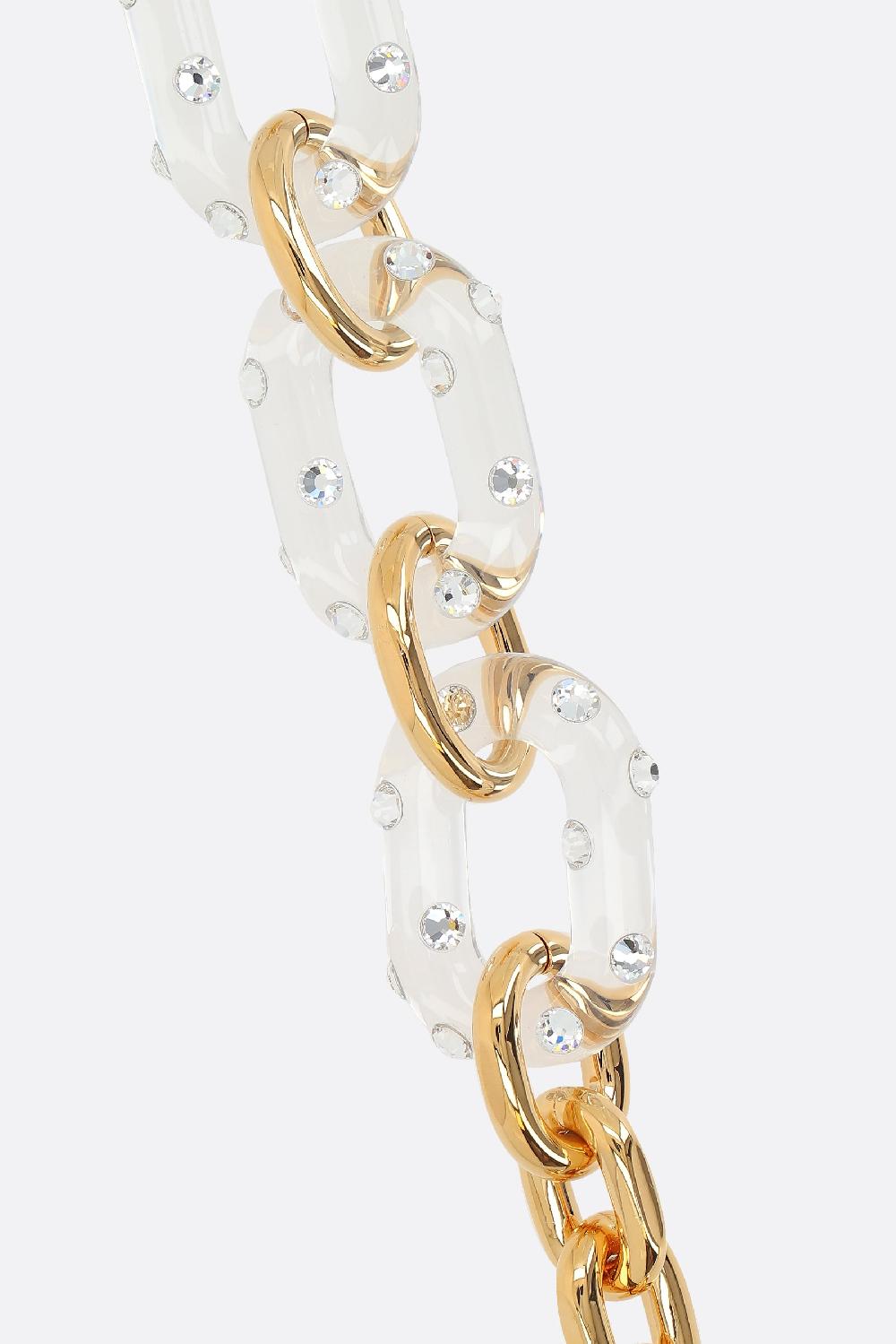 RABANNE Collana Girocollo XL Link In Ottone E Resina