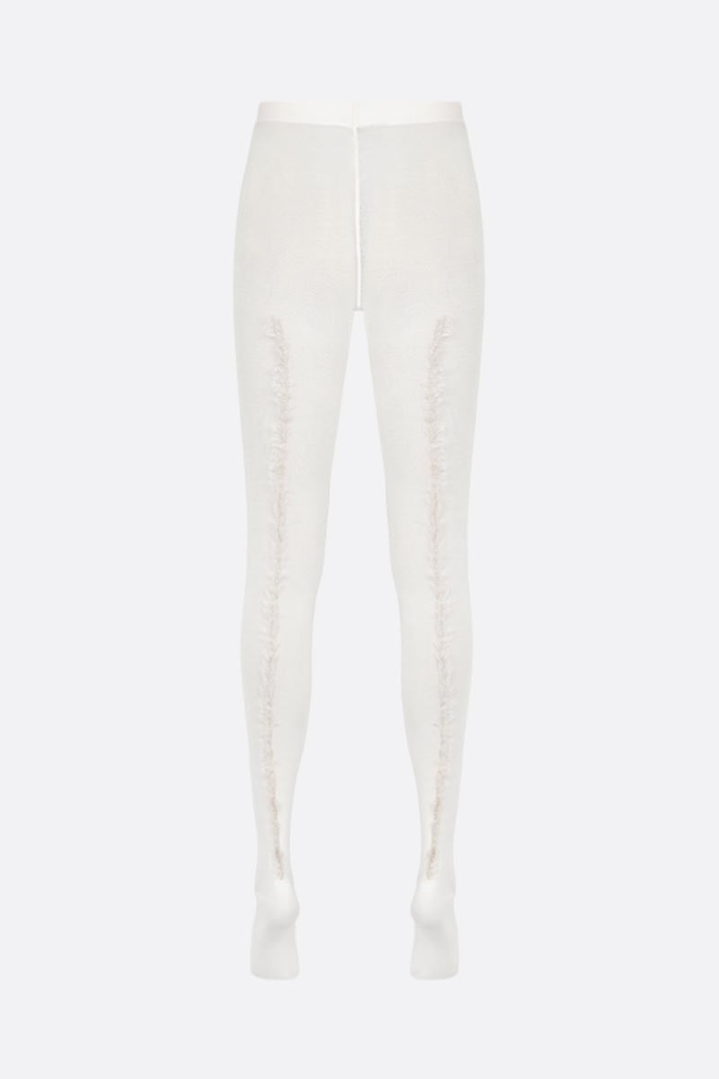 DURAZZI MILANO Collant In Seta Con Inserti In Mohair