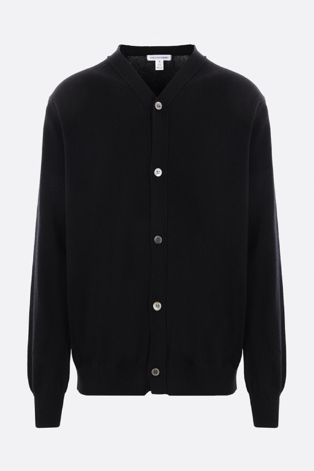 COMME des GARCONS SHIRT cardigan oversize in lana