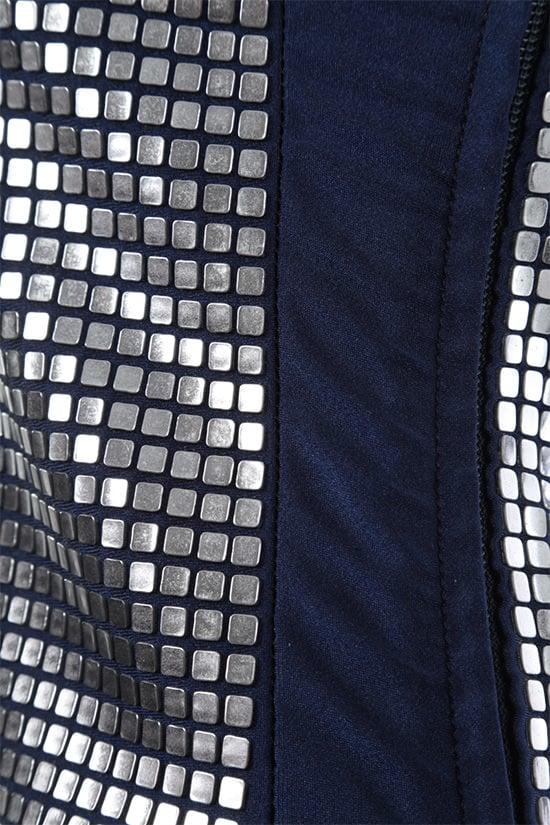 PACO RABANNE WOMAN Completo Top E Gonna In Jersey Con Placche Metalliche