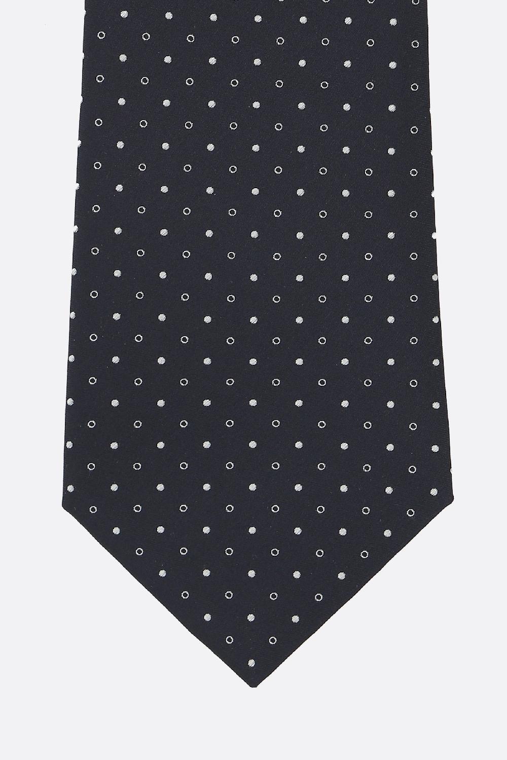 GIORGIO ARMANI Cravatta In Seta Jacquard Micro Pois