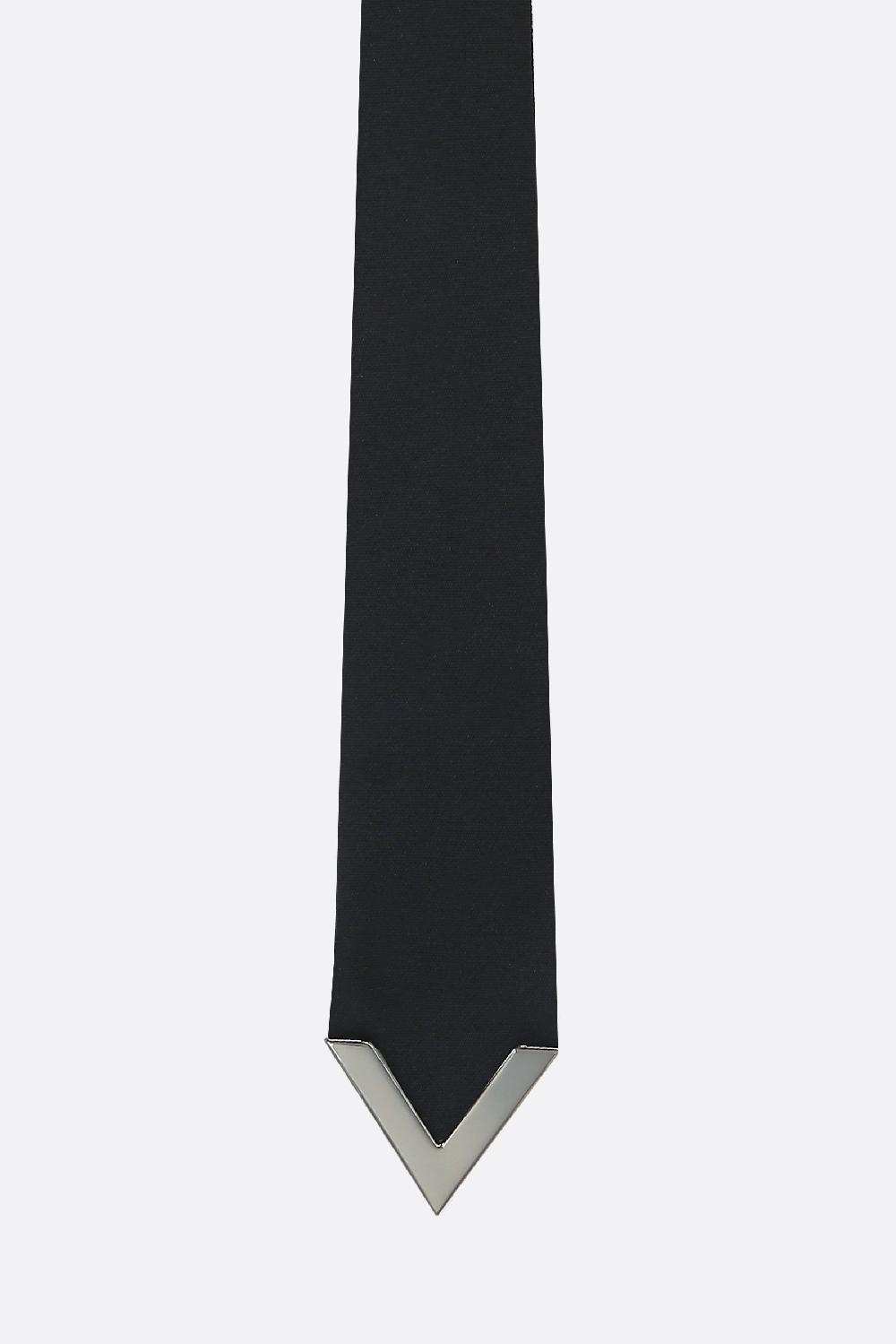 VALENTINO GARAVANI cravatta sottile Valentie in lana e seta