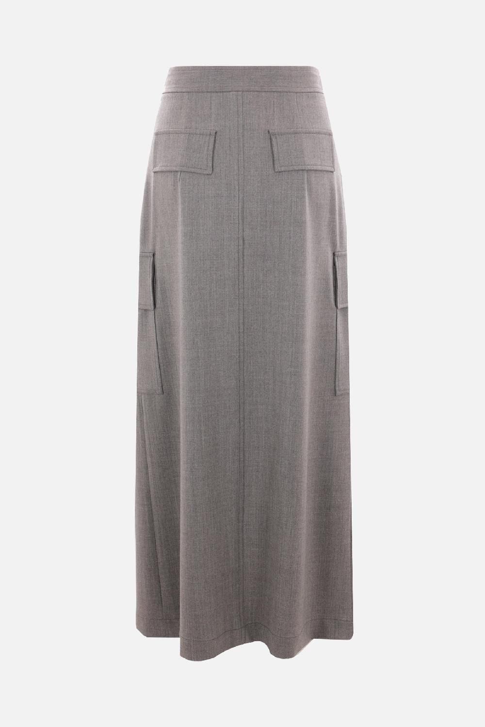 CRIDA Gonna Cargo Chioggia In Lana