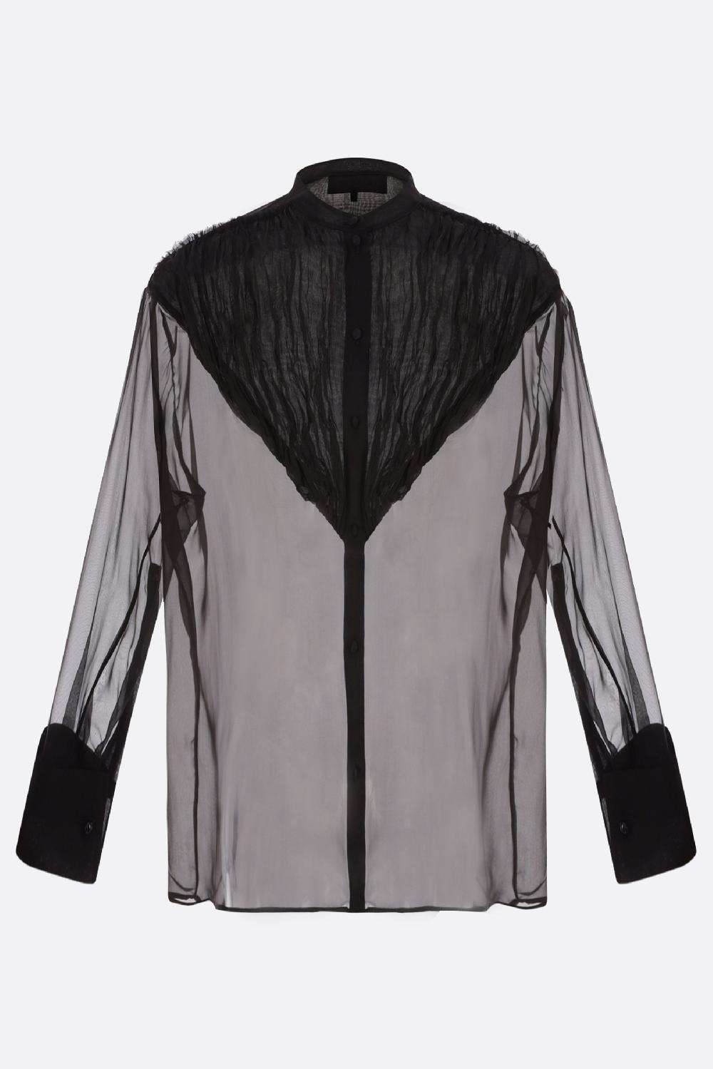 DEL CORE camicia in chiffon