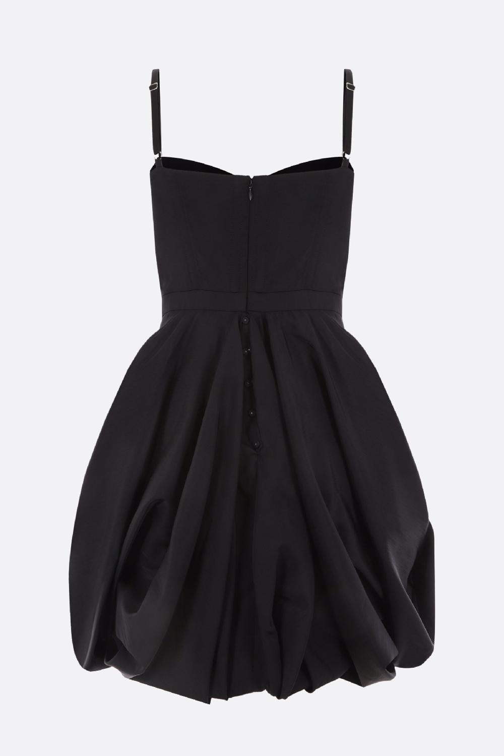 DEL CORE Miniabito Bustier In Flat Nylon Froissé