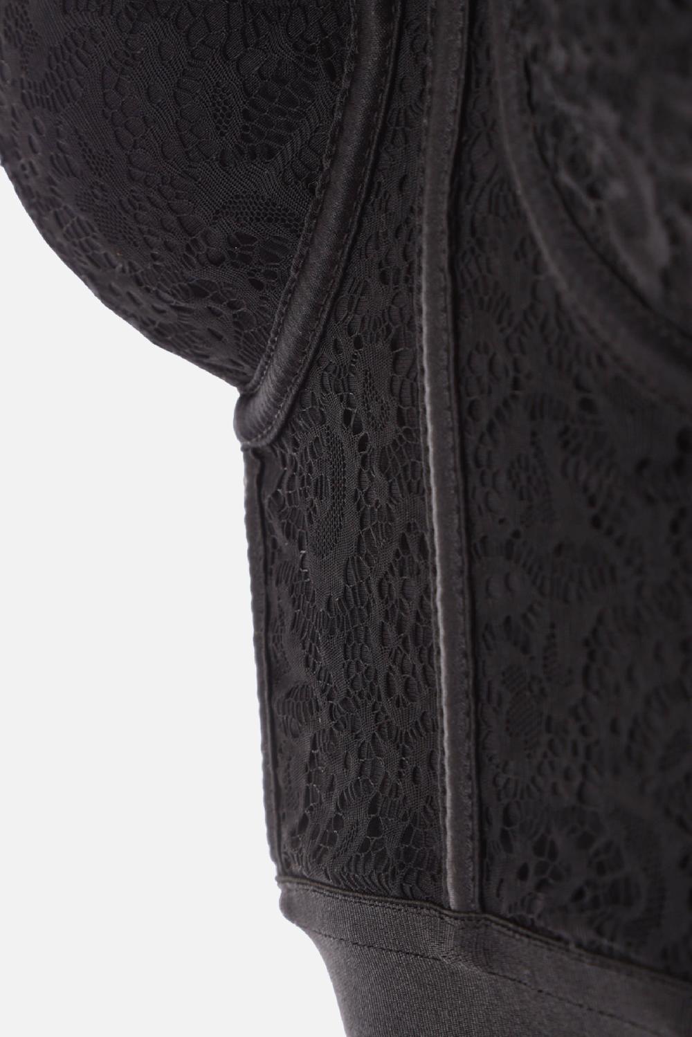 DEL CORE Top Cropped Bustier In Pizzo