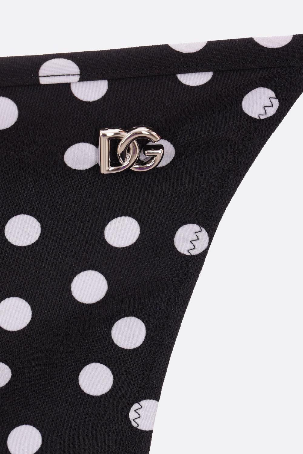 DOLCE & GABBANA Bikini In Lycra Stampa Pois