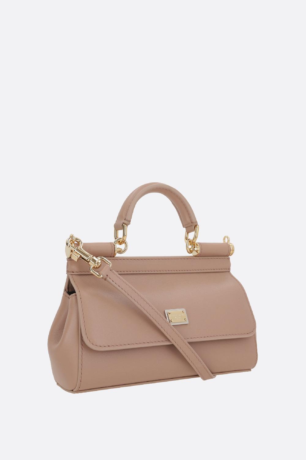 DOLCE & GABBANA Borsa Sicily Mini In Nappa Plongé
