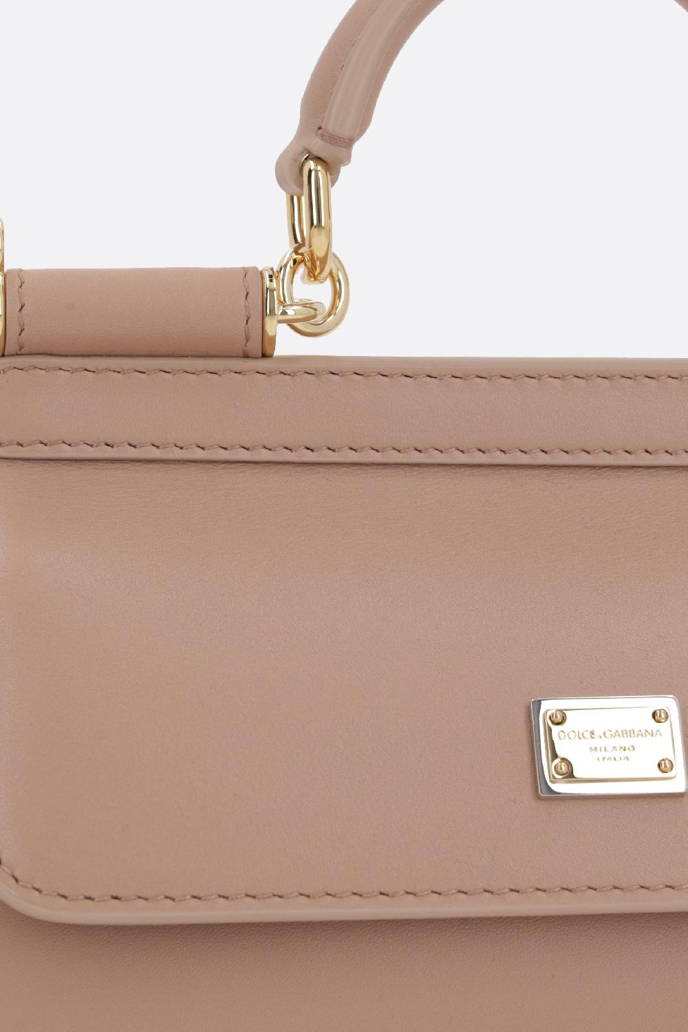 DOLCE & GABBANA Borsa Sicily Mini In Nappa Plongé