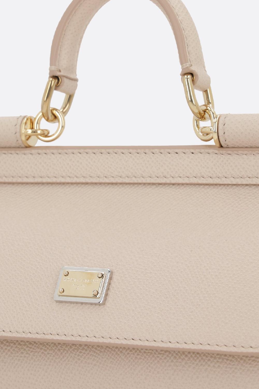 DOLCE & GABBANA Borsa Sicily Mini In Pelle Dauphine