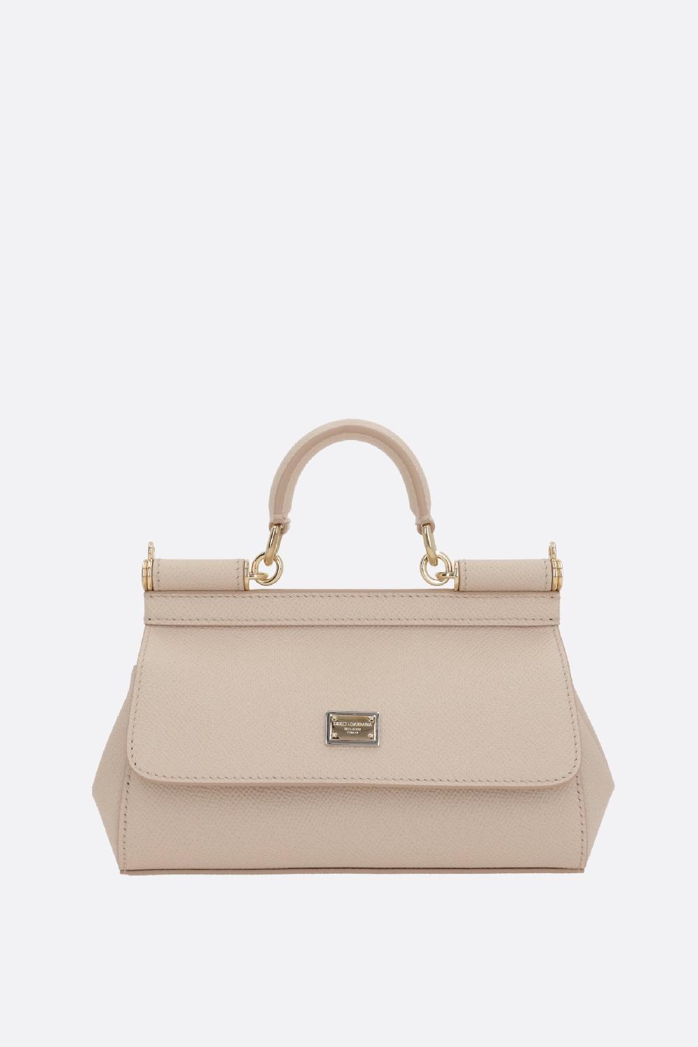 DOLCE & GABBANA borsa Sicily mini in pelle Dauphine