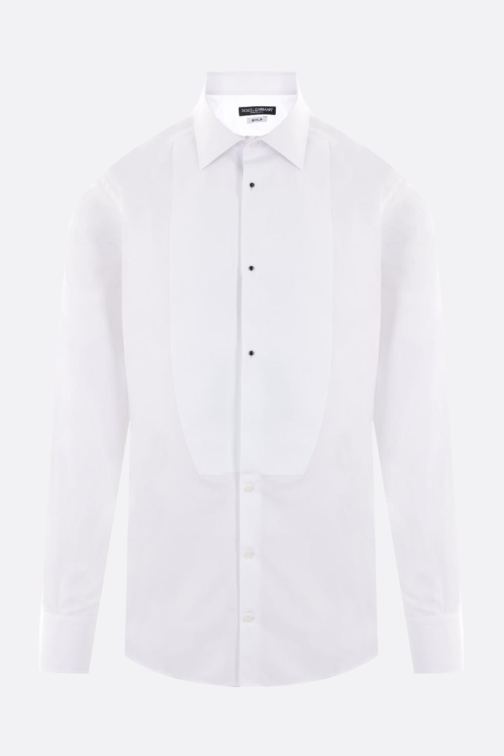 DOLCE & GABBANA camicia tuxedo Fit Gold in popeline